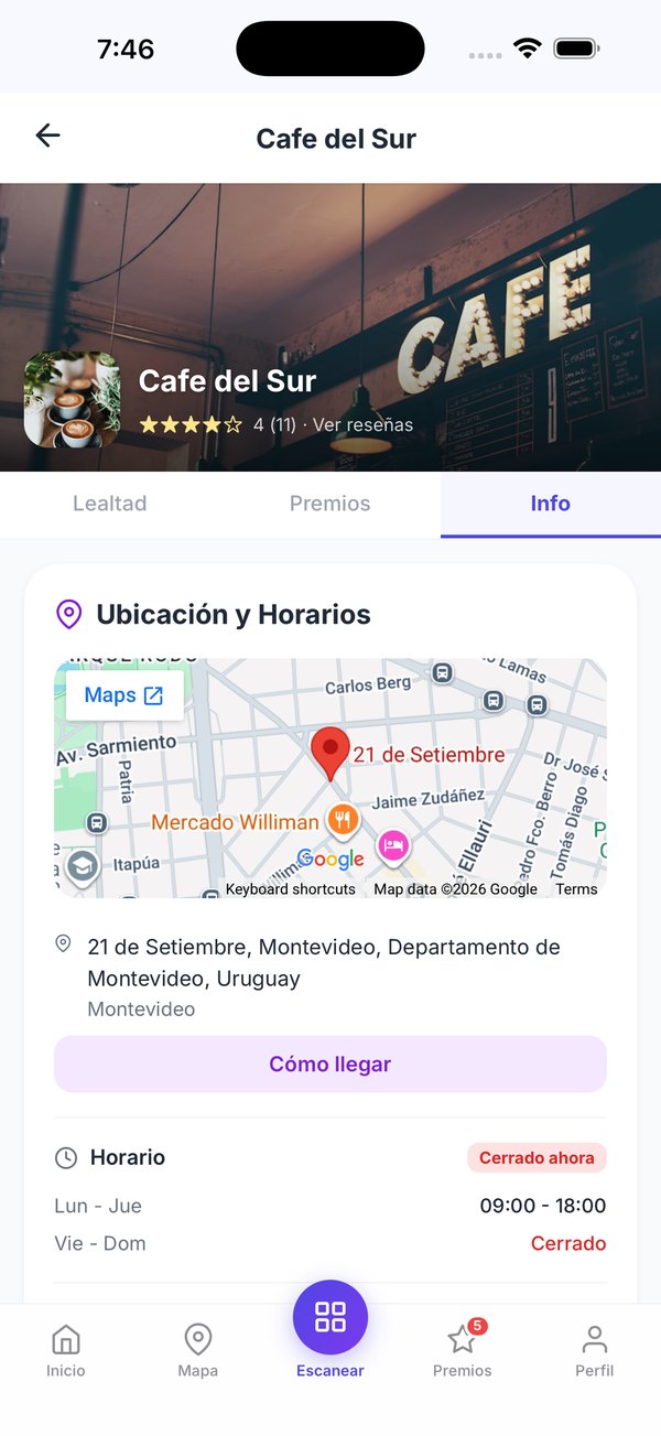 App de Shay: lugares cerca